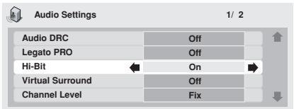 PIONEER DV 757 Al - Appuyez sur SETUP, puis selectionnez 'Audio Settings' dans l'affichage OSD. - 1