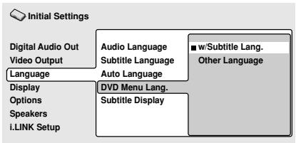 PIONEER DV 757 Al - DVD Menu Language (Languemenu DVD) - 1