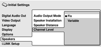 PIONEER DV 757 Al - Channel Level (Niveau de canal) - 1