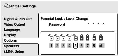 PIONEER DV 757 Al - Sélectionnez un nouveau niveau. - 1