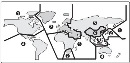 PIONEER DV 757 Al - Régions DVD-Video - 1