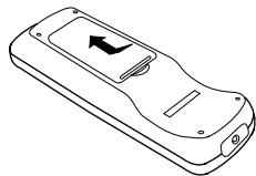 DENON DCD201S - Insertion des piles - 1