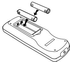 DENON DCD201S - Insertion des piles - 2