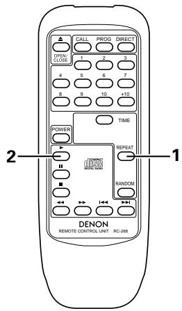 DENON DCD201S - Lecture de manière répétitive de toutes les plages - 1