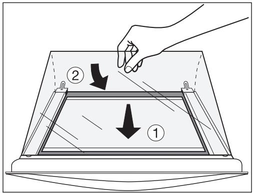 ARTHUR MARTIN FE5426NG - Remetre en place la vitre supérieure - 1