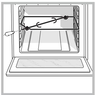HOTPOINT F73C1WH - Tournebroche (n'existe que sur certains modèles) - 1