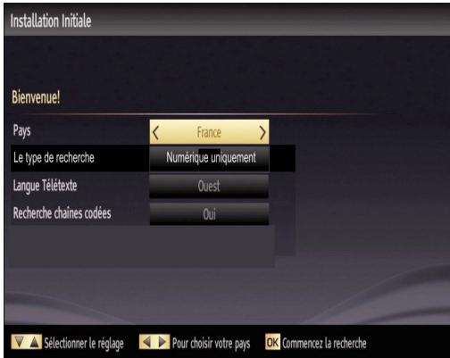 BRANDT B1925WHD LED/DVD BL - Première installation - 2