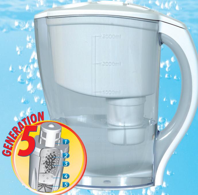 CULLIGAN EP NAVY BLEU - Filtre à eau • Water Filter Waterfilter • Jarra filtrante - 1