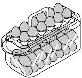 LG-GOLDSTAR GC-P207TLQAC - Casier à oeufs (sur certains modèles uniquement) - 3