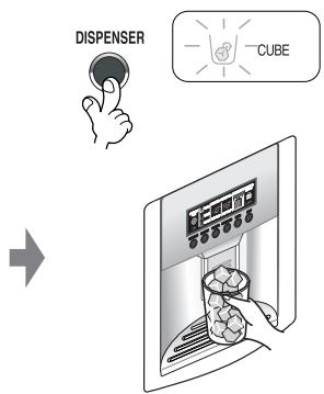 LG-GOLDSTAR GC-P207TLQAC - Glaçons en cube - 2