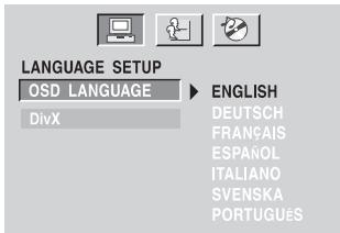 SCOTT CRX-I912 - REGLAGE DE LA LANGUAGE - 1