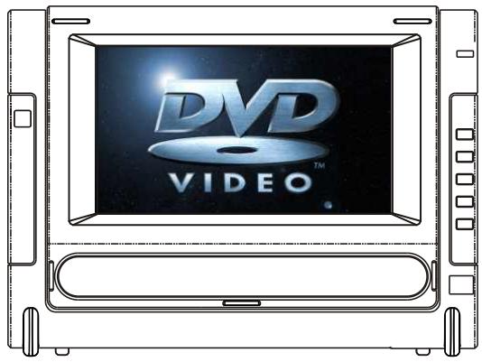 SCOTT CRX-I912 - Ensemble de 2 lecteurs DVD portables avec écran 7" - 1