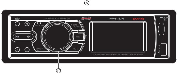 PEEKTON CAR 110 - Reglage de la fréquence audio - 1