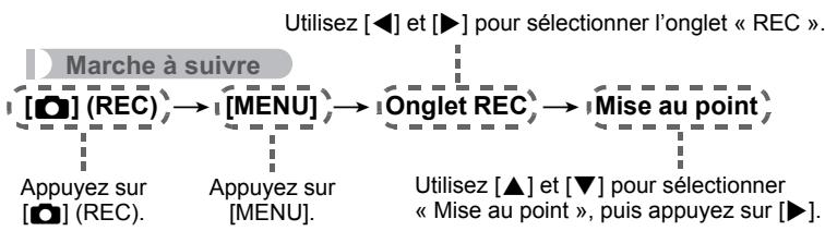 CASIO EX-S12BKECD - Description du fonctionnement des menus dans ce manuel - 1