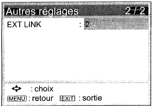PANASONIC NV-HV50 - Menu Autres réglages - 2