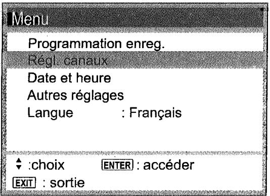 PANASONIC NV-HV50 - Commande par menu - 1