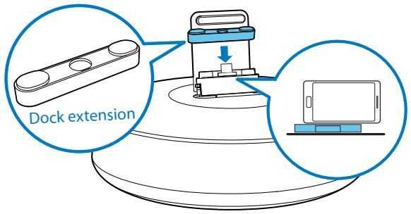 PHILIPS HPSON AS111/12 - Utilisation de l'extension pour station d'accueil - 1