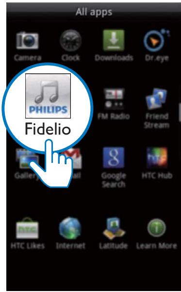 PHILIPS HPSON AS111/12 - Lecture de fichiers musicaux avec l'application Fidelio - 1