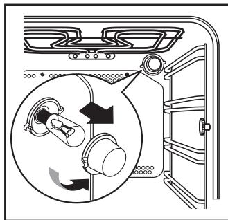 FAURE FOB 571 XL INOX - Remplacement de la lampe du four - 2