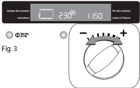 FAURE FOB 571 XL INOX - Comment modifier la température et le temps de cuisson - 1