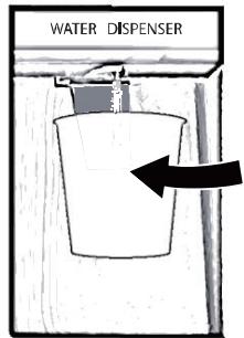 HAIER HCR7818DWPT - Obtenir de l'eau du distributeur - 1