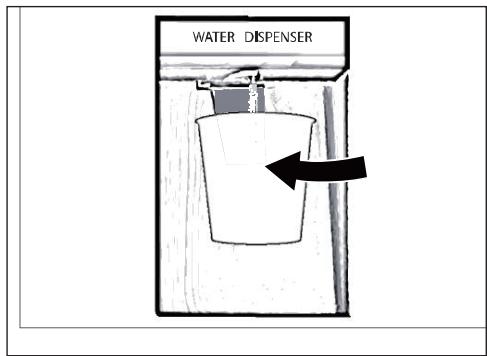 HAIER HCR7818DWPT - Getting water from the dispenser - 1