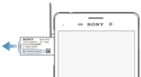 SONY XPERIA M4 AQUA DS BLC - Pour afficher votre numéro IMEI sur le plateau de l'étiquette - 1