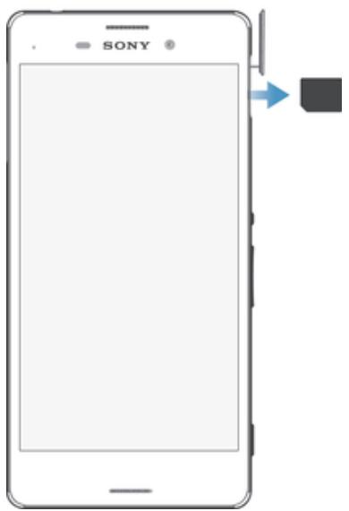 SONY XPERIA M4 AQUA DS BLC - Pour retirer la carte nano SIM - 1