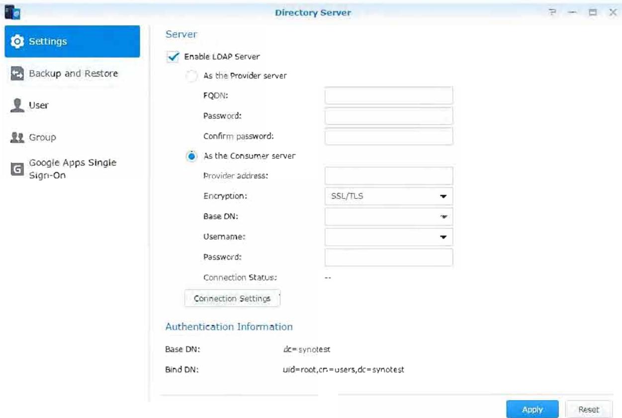 SYNOLOGY DS216i - Service LDAP hôte avec Directory Server - 1