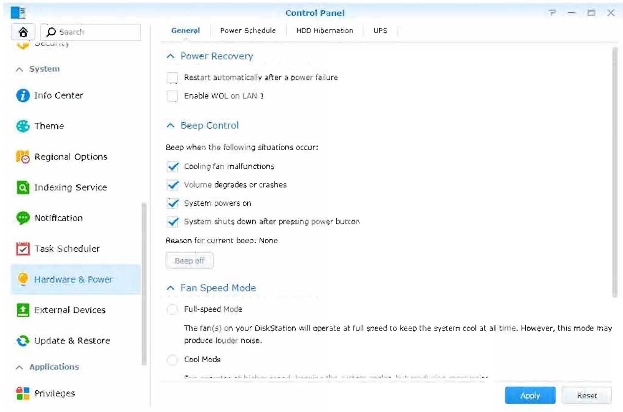 SYNOLOGY DS216i - Utilisation des fonctionnalités d'économie d'énergie - 1