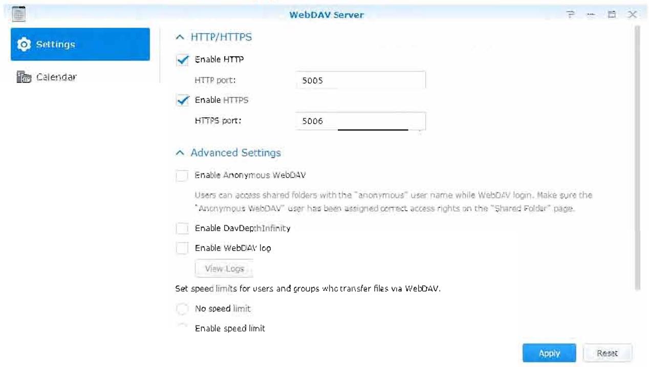 SYNOLOGY DS216i - Acceder aux fichiers via WebDAV - 1