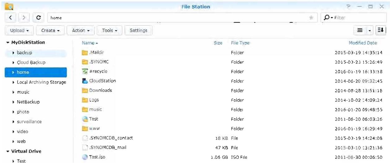 SYNOLOGY DS216i - Acceder aux fichiers via File Station - 1