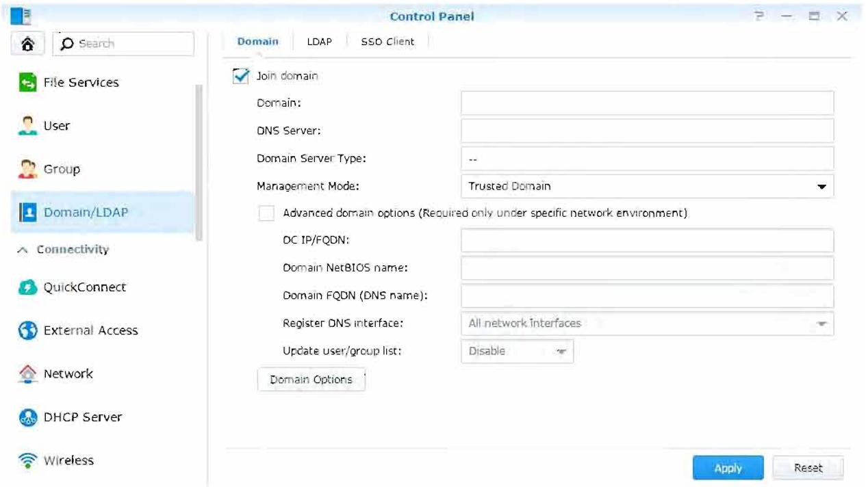 SYNOLOGY DS216i - Joindre un Synology NAS à un domaine/LDAP - 1