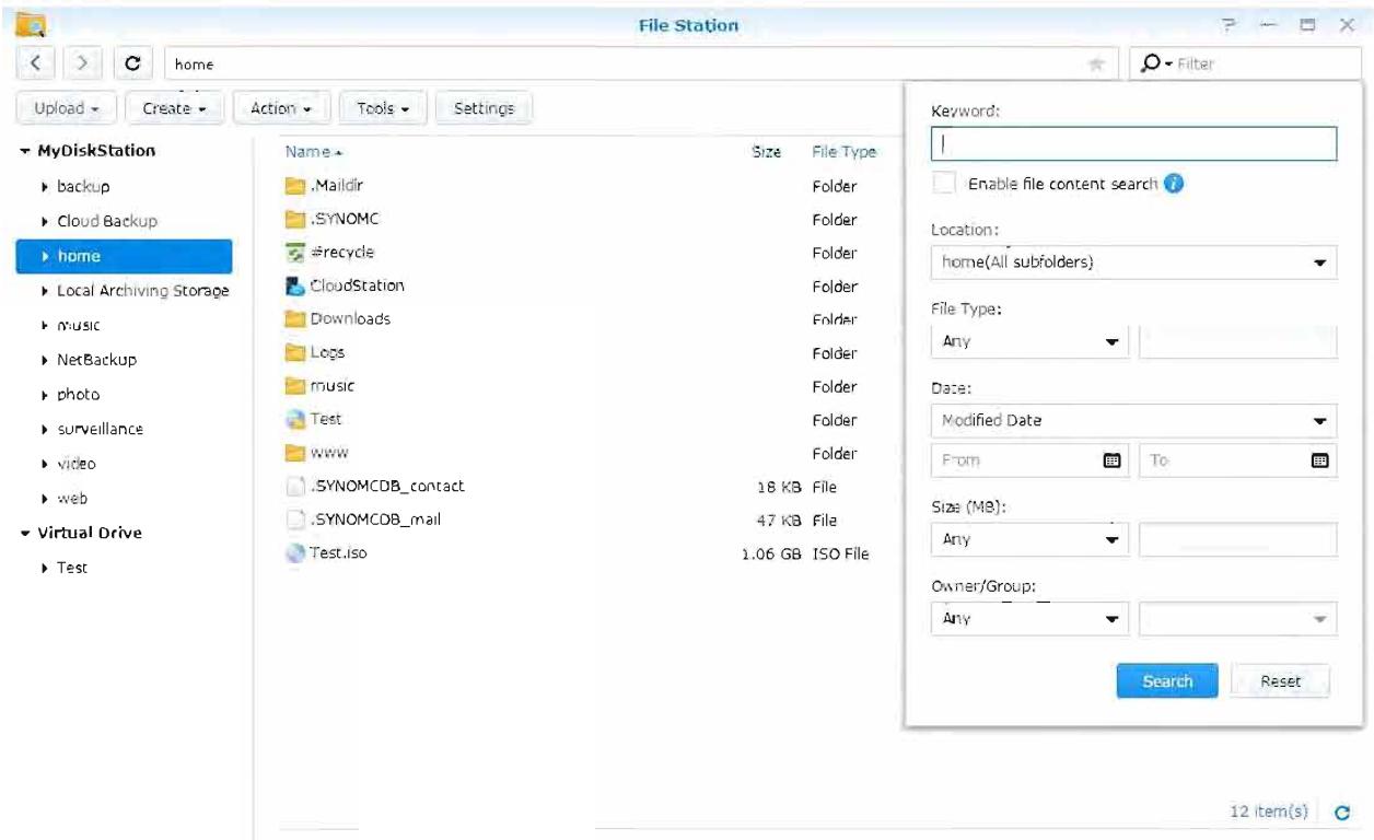 SYNOLOGY DS216i - Rechner des fichiers ou dossiers - 1