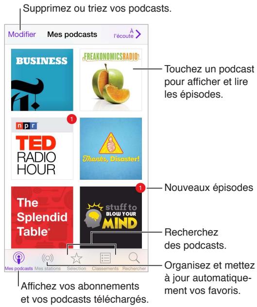 APPLE iPDTCH 16G OR - Podcasts en un coup d'oeil - 1