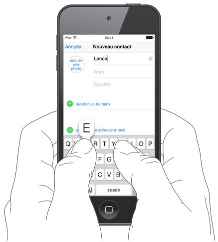 APPLE iPDTCH 16G OR - Saisir du texte - 1