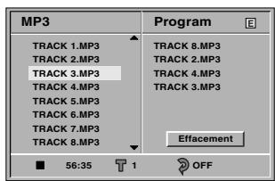 LG-GOLDSTAR DVD-5083 - Répétez l' étape 3 pour placer des plages supplémentaires dans la liste du programme. - 2