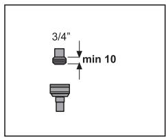 MAROUE DiS1300conic - Température d'eau autorisée : jusqu'à 25^ - 1