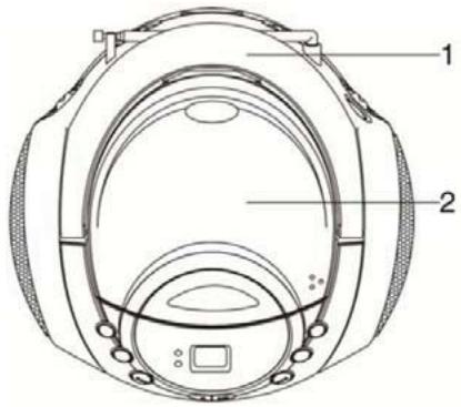 JVC RD-F321W - BESCHRIJVING VAN DE ONDERDELEN - 1