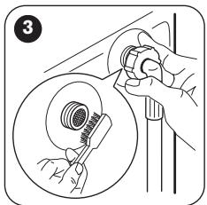 FAURE PWQ6150C - NETTOYAGE DU TUYAU D'ARRIVÉE D'EAU ET DU FILTRÉ DE LA VANNE - 3