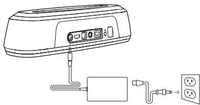 POLK MAGMiNicobic - Connecter le cordon d'alimentation barre de son the sound bar power cord to an AC outlet - 1