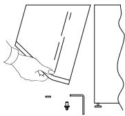 CANDY CFC350AGX - Inverser le SENS d'ouverture des PORTES - 14