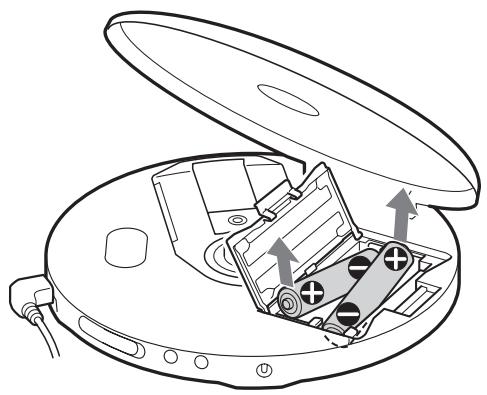 SONY D-NE 270 C - Pour retirer les piles - 1