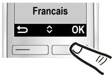 GIGASET E310 - Modification de la langue d'affichage - 5