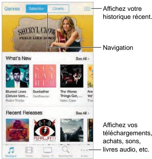 APPLE iPhone5S16GoReconditionne4345037 - L'iTunes Store en un coup d'oeil - 1
