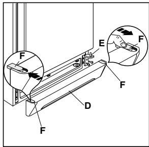 FAURE FRC2387AW - Pour changer le sens d'ouverture des portes - 2