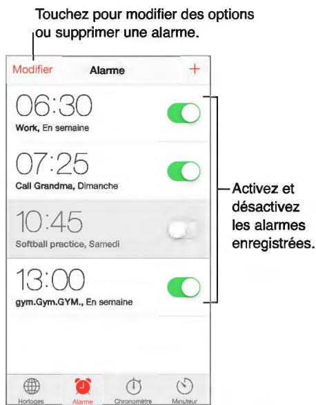 APPLE IPHONE 6 32G0 GOLD - Alarmes et minuteurs - 1