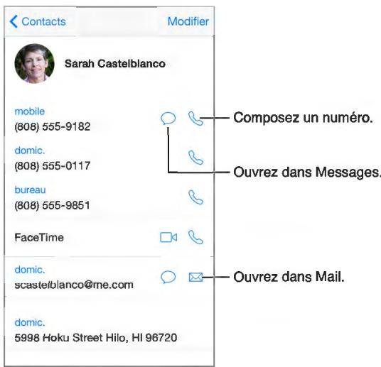 APPLE IPHONE 6 32G0 GOLD - Contacts en un coup d'œil - 1