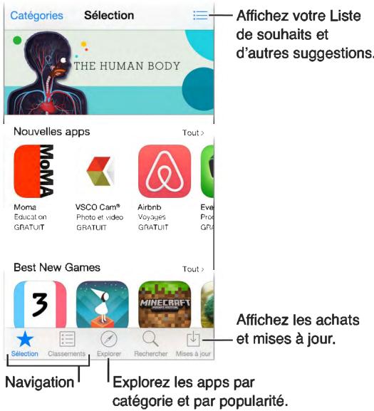 APPLE IPHONE 6 32G0 GOLD - L'app store en un coup d'œil - 1