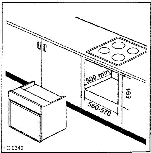 FAURE FC 104 W BLANC - Fixation dans le meuble - 5